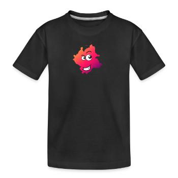 Kleksi© - The stain with style #18 - Kids' Premium Organic T-Shirt - black - Front