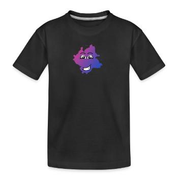 Kleksi© - The stain with style #19 - Kids' Premium Organic T-Shirt - black - Front