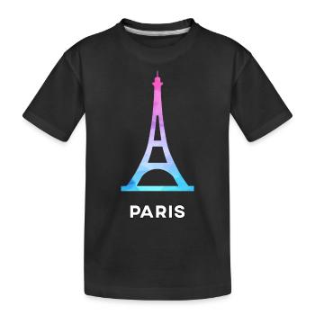 Paris Capitale France - T-shirt bio Premium Enfant - noir - Devant