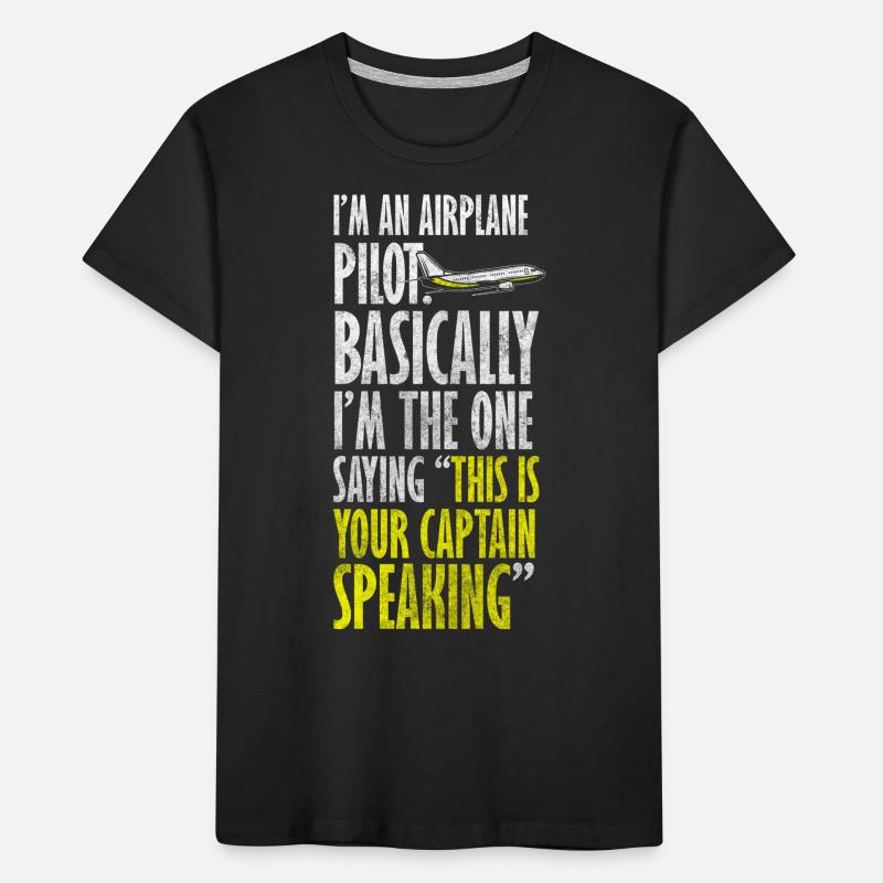 Pilot Work Model Making Glider Kids' Premium Organic T-Shirt