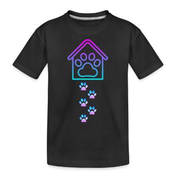 Chien - T-shirt bio Premium Enfant - noir - Devant