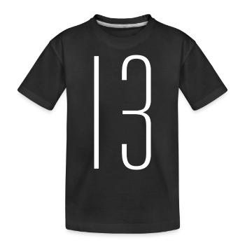 13 - Kids' Premium Organic T-Shirt - black - Front