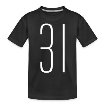 31 - Kids' Premium Organic T-Shirt - black - Front