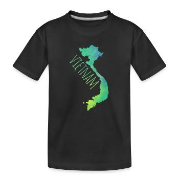 Vietnam - Kinder Premium Bio T-Shirt - Schwarz - Vorne