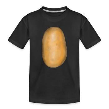 Kartoffel Gemüse Kartoffeln Speise Nahrung Bio - Kinder Premium Bio T-Shirt - Schwarz - Vorne