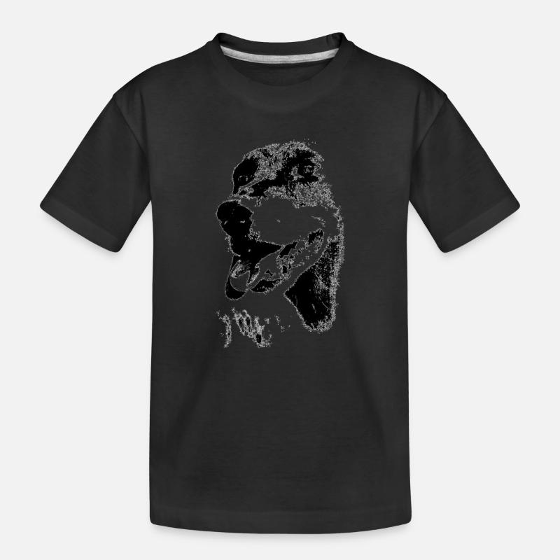 Teckel aux cheveux lisses - T-shirt bio Premium Enfant - noir