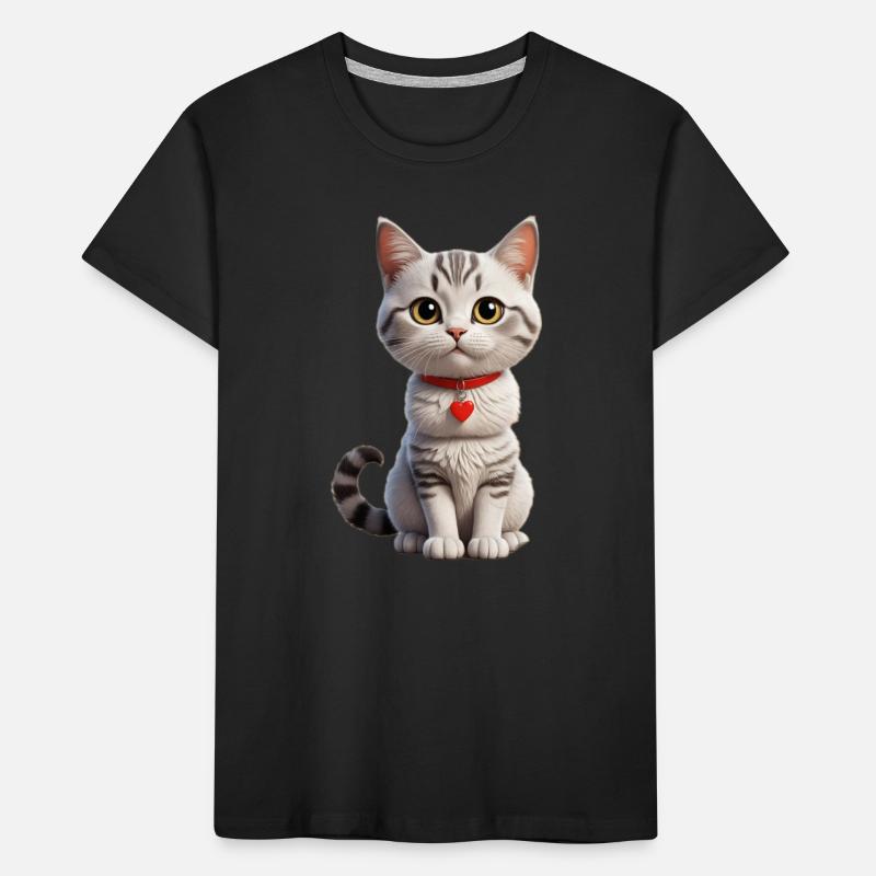 Chat de dessin animé / chat de dessin animé T-shirt bio Premium Enfant