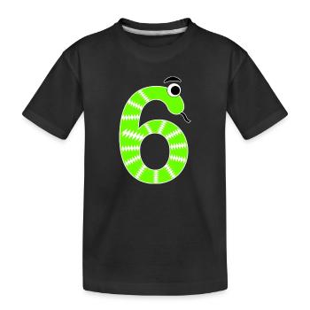 Numéro 6 Snake Kids - T-shirt bio Premium Enfant - noir - Devant