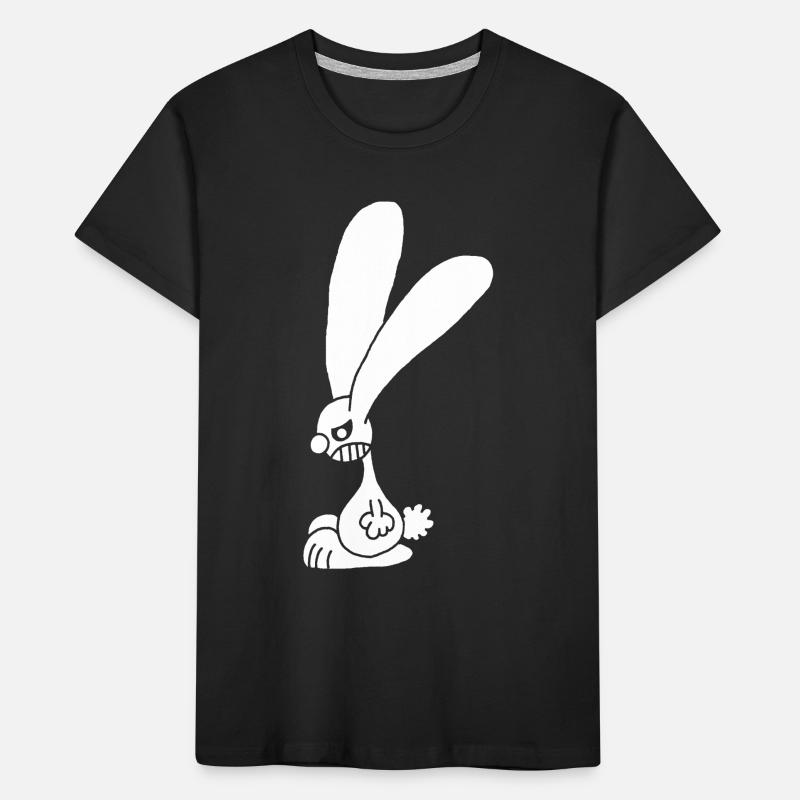 Grumpy White Rabbit Kids' Premium Organic T-Shirt