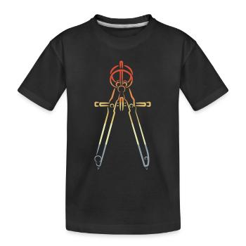 Boussole Look Vintage - T-shirt bio Premium Enfant - noir - Devant