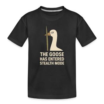 Drôle d’oies Meme Chaos Honk Certifié Silly - T-shirt bio Premium Enfant - noir - Devant