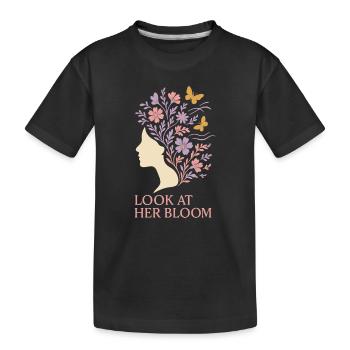 Croissance consciente, Renouvellement printanier, - T-shirt bio Premium Enfant - noir - Devant