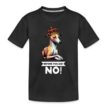 Avant de demander Whippet Lévrier Whippets Lévriers - T-shirt bio Premium Enfant - noir - Devant