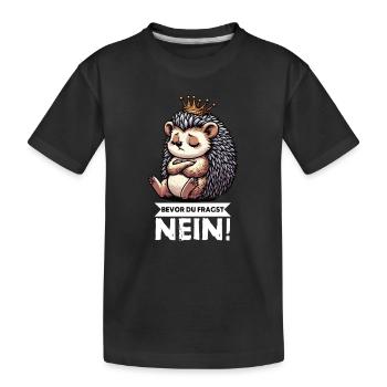 Avant de demander hérisson amoureux hérisson dard hérisson - T-shirt bio Premium Enfant - noir - Devant