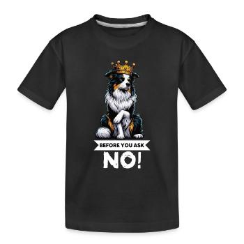 Avant de demander aux Australian Shepherds Aussie Aussies - T-shirt bio Premium Enfant - noir - Devant