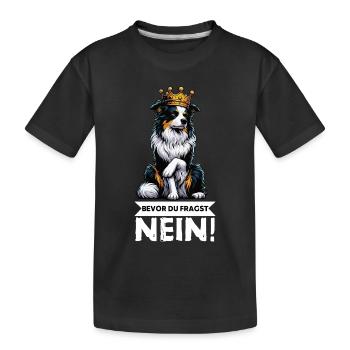 Avant que vous ne demandiez : Berger australien Aussie Aussie - T-shirt bio Premium Enfant - noir - Devant