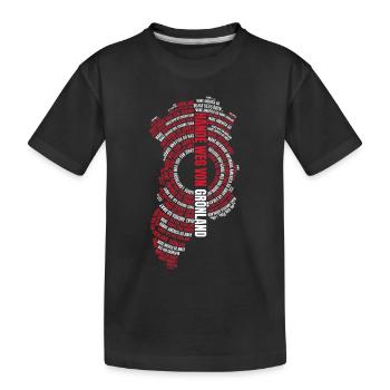 Déclaration « Pas les mains au Groenland » - T-shirt bio Premium Enfant - noir - Devant