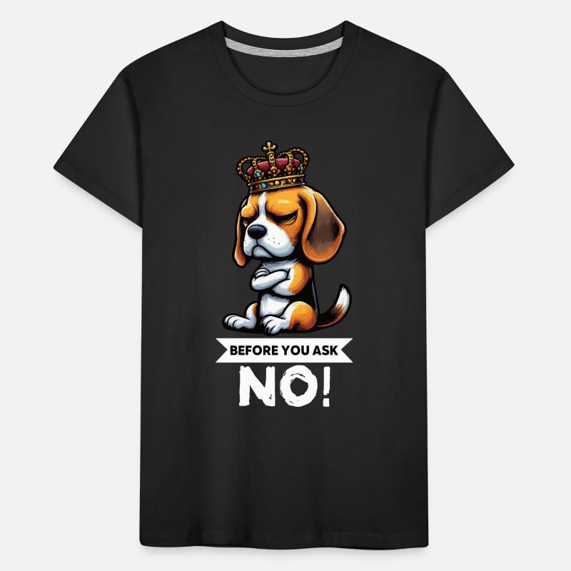 Avant de demander Beagle Beagle Propriétaire de Beagle Beagle Holder T-shirt bio Premium Enfant