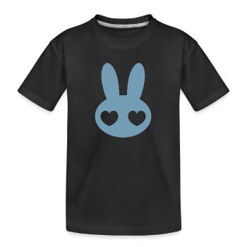 Rrrrabit - Kids' Premium Organic T-Shirt - black - Front