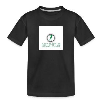 Hustle grün - Kinder Premium Bio T-Shirt - Schwarz - Vorne