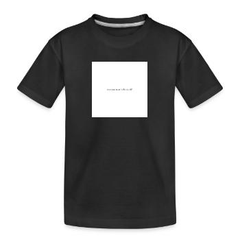 one year near to be a mi*f - Kids' Premium Organic T-Shirt - black - Front