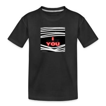 Ich sehe dich - Kinder Premium Bio T-Shirt - Schwarz - Vorne