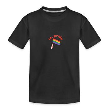 La. Pride - Kinder Premium Bio T-Shirt - Schwarz - Vorne