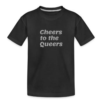 Bravo aux queers - T-shirt bio Premium Enfant - noir - Devant