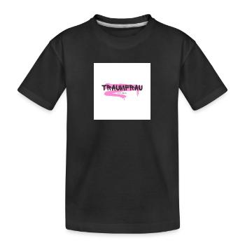 Cadeau « Femme de rêve » Saint-Valentin - T-shirt bio Premium Enfant - noir - Devant