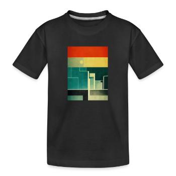 Bauhaus - von der Architektur inspirierte Illustration - Kinder Premium Bio T-Shirt - Schwarz - Vorne