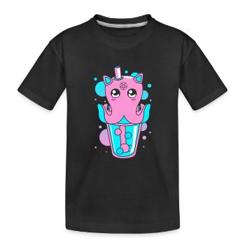 Pastel Gothic - Kids' Premium Organic T-Shirt - black - Front
