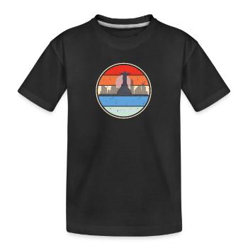 Vue vintage et rétro de Rio - T-shirt bio Premium Enfant - noir - Devant