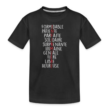 Definition of Nurse - Kids' Premium Organic T-Shirt - black - Front
