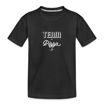 Team Pizza - For Pizza Fans and Pizzaiolos - Kids' Premium Organic T-Shirt - black - Front