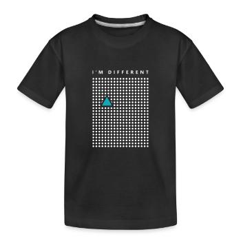 Anders stylish Dreieck - Kinder Premium Bio T-Shirt - Schwarz - Vorne