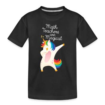 Math Teachers Are Magical - T-shirt bio Premium Enfant - noir - Devant