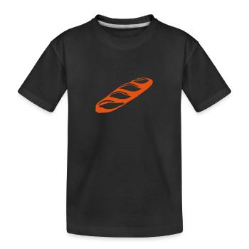 baguette pain 1 - T-shirt bio Premium Enfant - noir - Devant