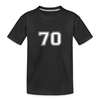 70 - Kids' Premium Organic T-Shirt - black - Front