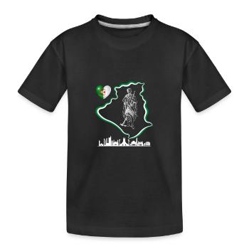 ALGERIEN - Kinder Premium Bio T-Shirt - Schwarz - Vorne