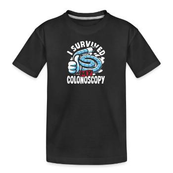 Diagnostic endoscopie, coloscopie - T-shirt bio Premium Enfant - noir - Devant