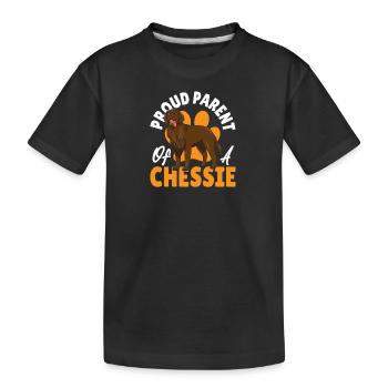 Chessie Hunting Dog Chesapeake Bay Retriever - Kids' Premium Organic T-Shirt - black - Front