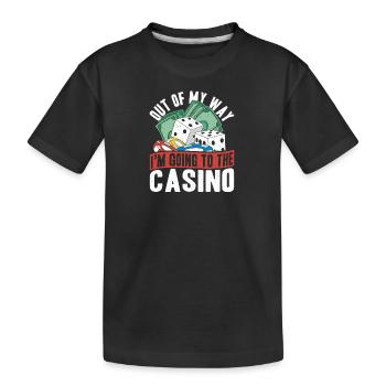Out of My Way aller au casino Gambler Gift - T-shirt bio Premium Enfant - noir - Devant