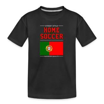Le berceau du football - T-shirt bio Premium Enfant - noir - Devant