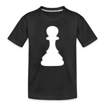 schach bauer - Kinder Premium Bio T-Shirt - Schwarz - Vorne