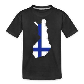 Finlande - T-shirt bio Premium Enfant - noir - Devant
