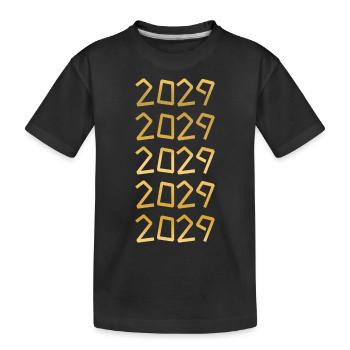 2029 - T-shirt bio Premium Enfant - noir - Devant