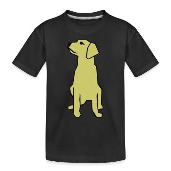 Labrador / chien-guide - T-shirt bio Premium Enfant - noir - Devant
