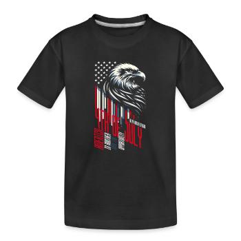 4 JUILLET L’AMÉRIQUE EST UN AUTRE NOM D’OPPORTUNITÉ - T-shirt bio Premium Enfant - noir - Devant