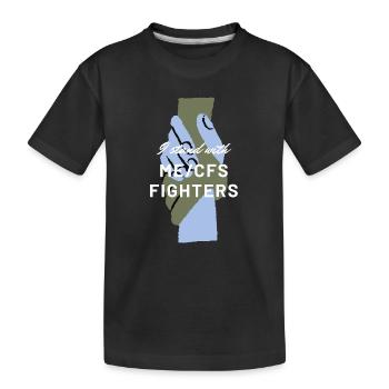 ME/SFC Je me tiens avec les combattants de l’EM/SFC blanc - T-shirt bio Premium Enfant - noir - Devant