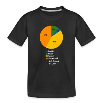 Lustiger Sänger Pie Chart Sänger Humorvoller Gesang - Kinder Premium Bio T-Shirt - Schwarz - Vorne